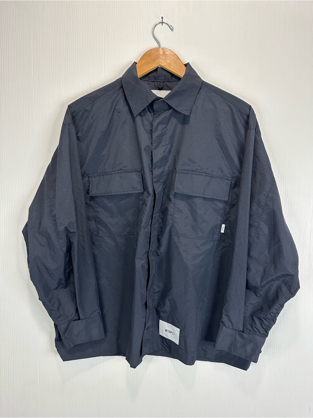WTAPS Men's Navy Lightweight Overshirt Jacket